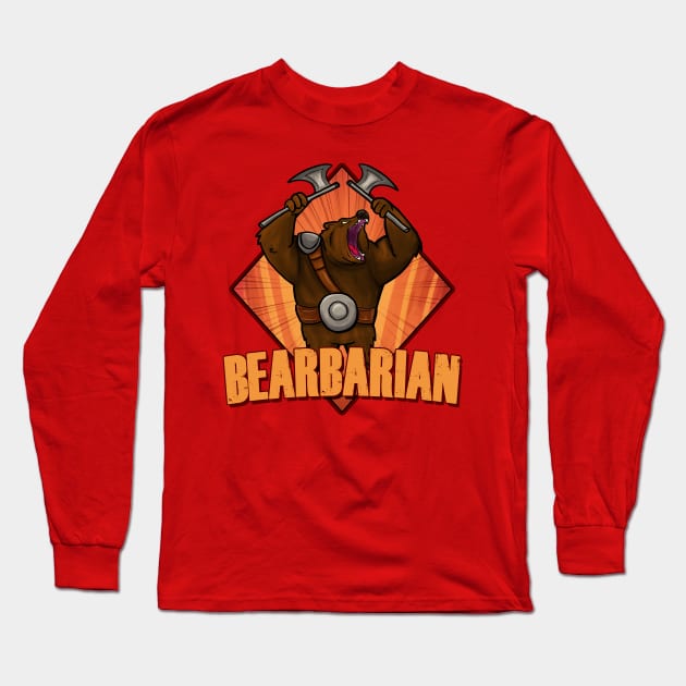 Bearbarian! Long Sleeve T-Shirt by Coloradodude80